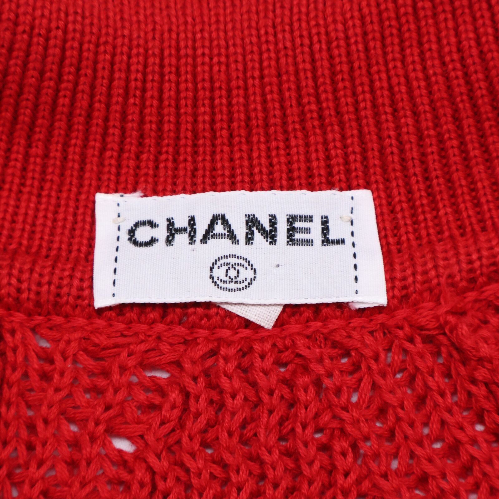 CHANEL シャネル スコットランド製 コットンニットポロ 0 - メルカリ