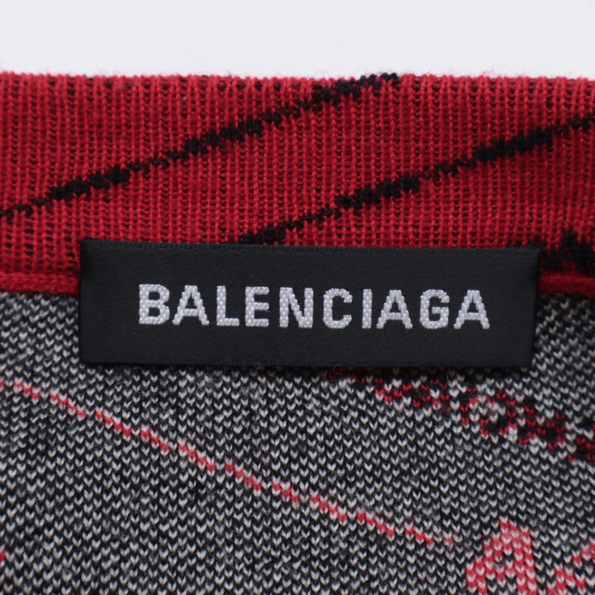 ﾚｯﾄﾞ ｼﾞｬｶﾞｰﾄﾞﾛｺﾞｵｰﾊﾞｰｻｲｽﾞｸﾙｰﾈｯｸﾆｯﾄ