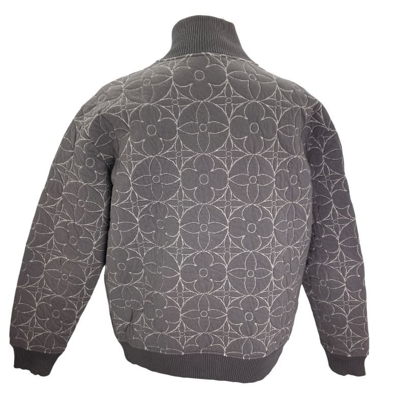 ルイ ヴィトン LOUIS VUITTON ジップスモール モノグラムフラワーブルゾン HLY 40 W グレー コットン メンズ ブルゾン