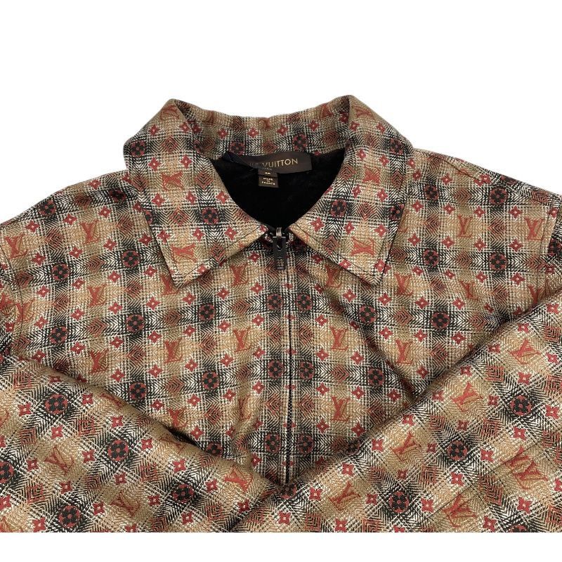 ルイ ヴィトン LOUIS VUITTON モノグラム総柄 リバーシブルジャケット ブラウン ポリエステル メンズ その他アウター ショートパンツ その他 
