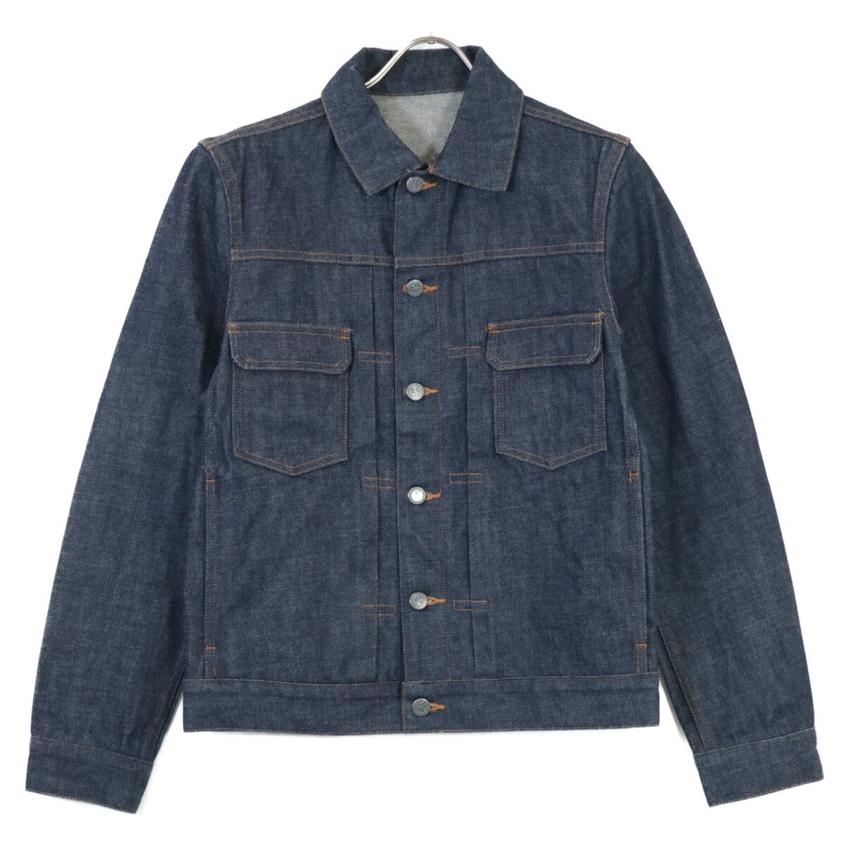 A.P.C. アーペーセー ｲﾝﾃﾞｨｺﾞ ｺｯﾄﾝ100 ﾃﾞﾆﾑｼﾞｬｹｯﾄ XS