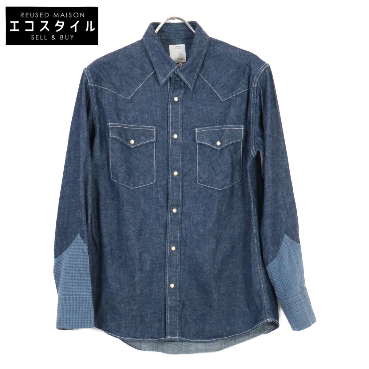 VISVIM ビズビム 正規 袖口切替 デニム ウエスタンシャツ 2