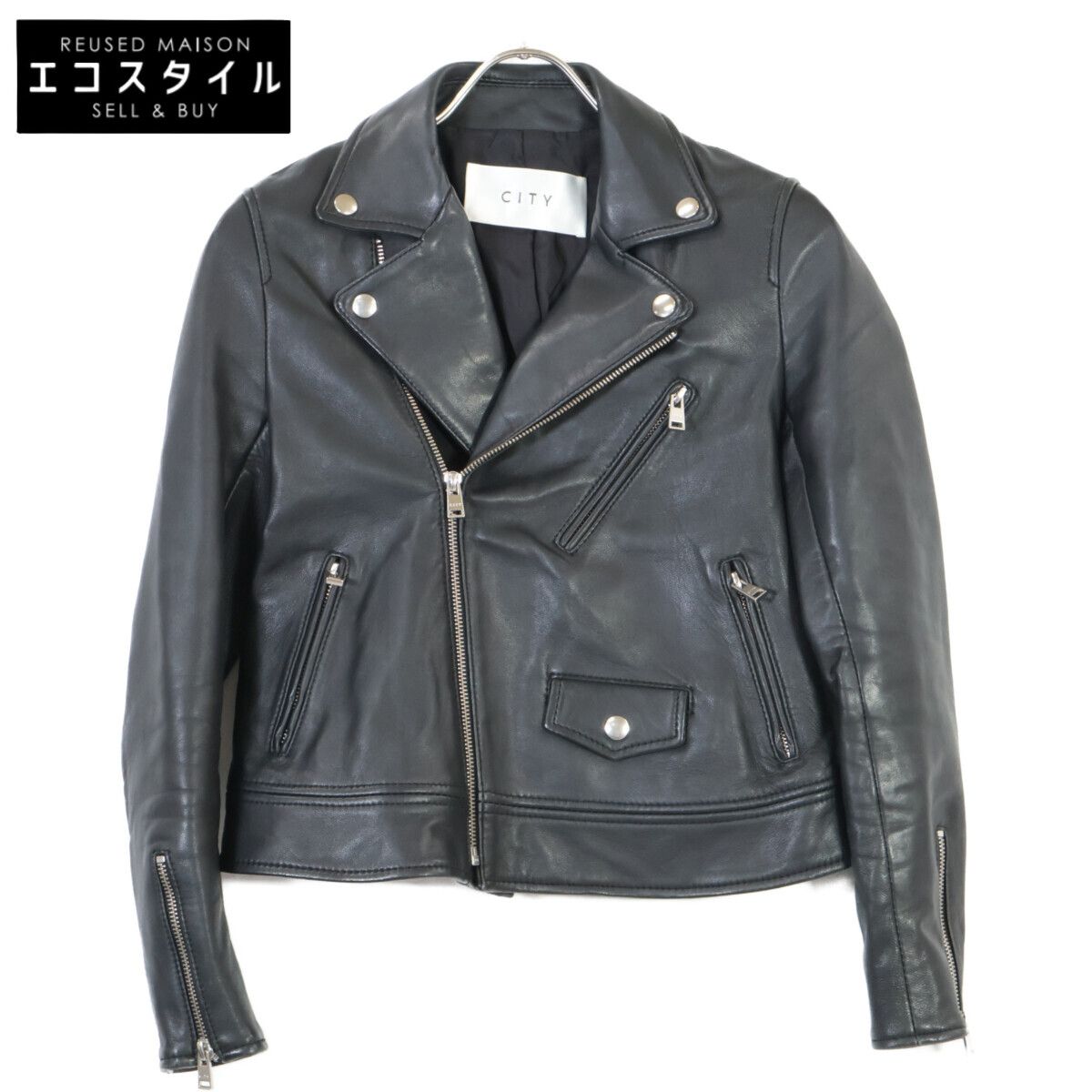 CITY シティ ラムレザー ダブルライダース O