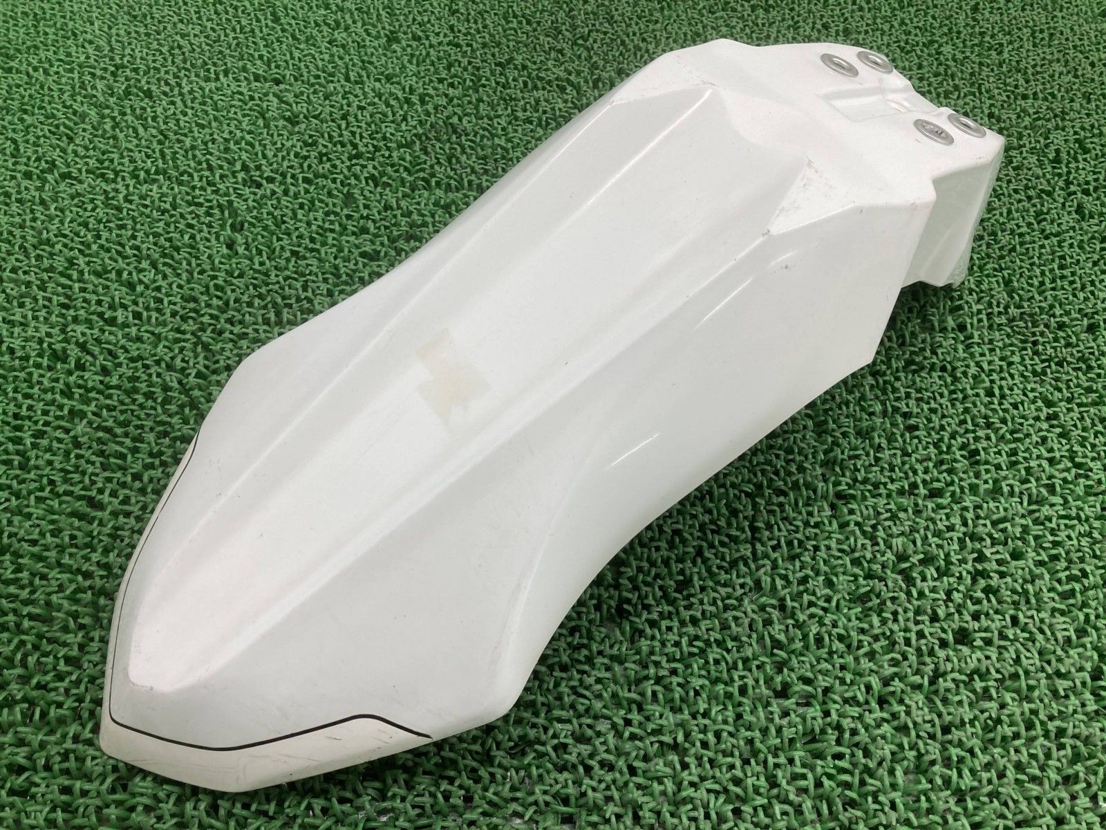 KLX 125 Dトラッカー125 フロントフェンダー 白 35004 0151 カワサキ LX C D 割れ欠け無し 品薄 品 Gx