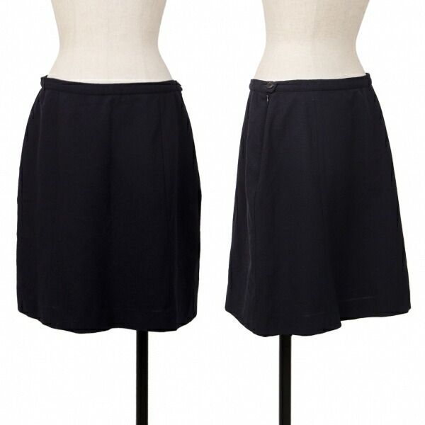 エンポリオアルマーニEMPORIO ARMANI 台形スカート 紺46 - メルカリ