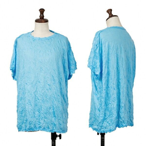 K*i様 美品　ISSEY MIYAKE(イッセイミヤケ)水色 しわ加工 長袖シ K*i様 美品 ISSEY MIYAKE(イッセイミヤケ)水色 しわ加工 長袖シ K*i様