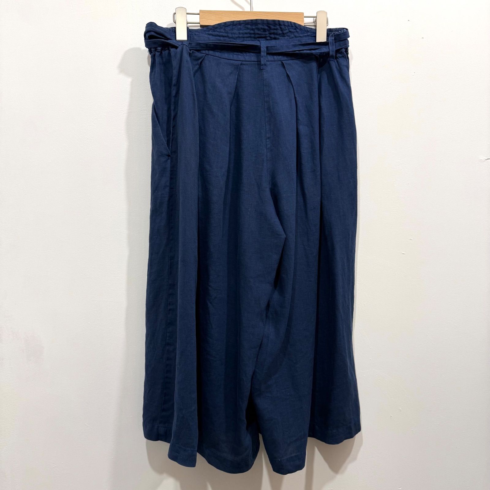 ironari イロナリ Hakama The Pants ハカマザパンツ フレンチリネン ネイビー サイズ1 み