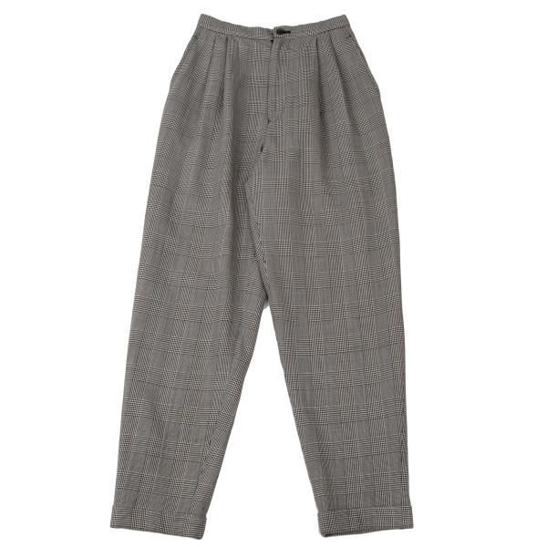 コムデギャルソンCOMME des 販売 GARCONS ウールチェックタックパンツ
