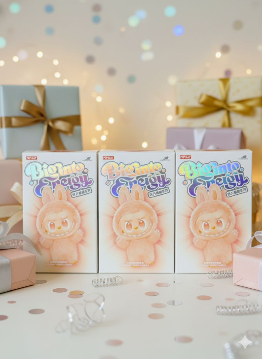 Labubu Big into Energy 3ピース ラブブ ポップマート ぬいぐるみ エナジー 当社お任せラッピング致します