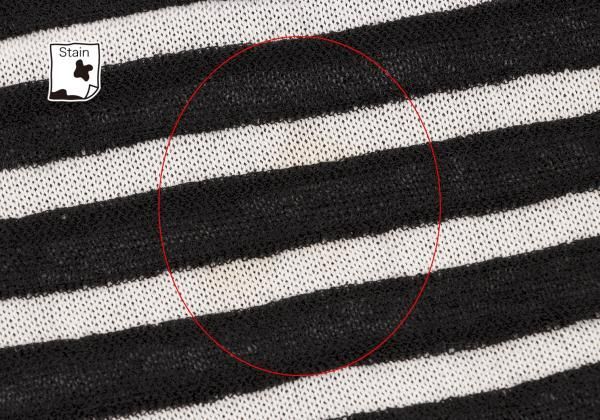 プリーツプリーズPLEATS PLEASE ボーダープリーツニットノースリーブ