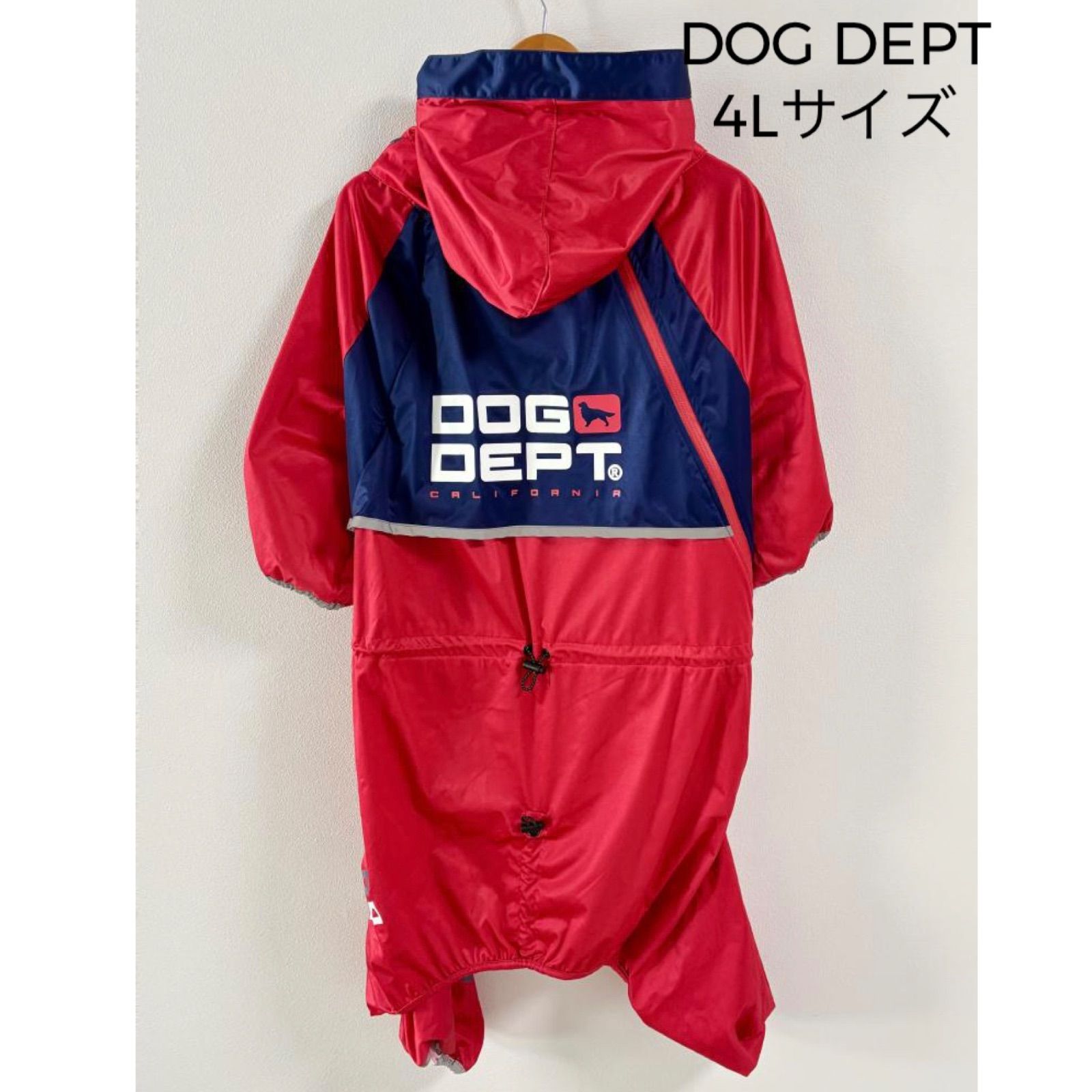 ♡DOG DEPT ドッグデプト ストレッチ足付きレインコート 大型犬 2024年