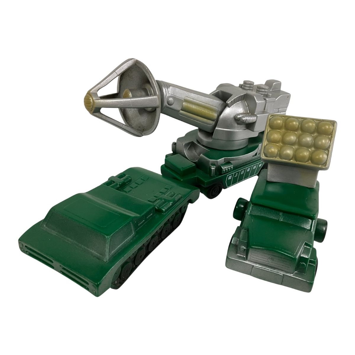 マルサン 電撃怪獣大作戦 メーサー 殺獣光線車 牽引車 照明車 3点セット 東宝 特撮 怪獣 MARUSAN