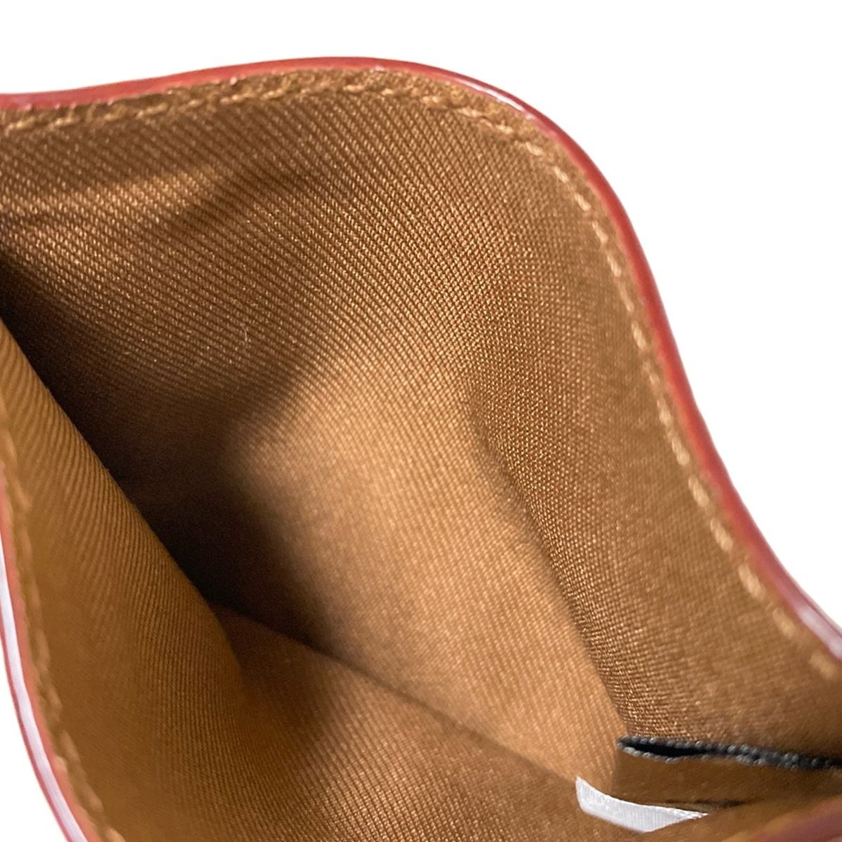  COACH コーチ カードケース シグネチャー柄 CR 839 カーキ オレンジ マルチ レザー カードケース 小物