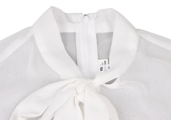 COMME des GARCONS コムコム　シアーブラウス コムコム コムデギャルソンCOMME des GARCONS ネックストリング