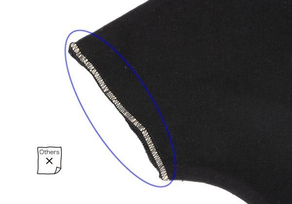 ジャンポールゴルチエファムJean Paul GAULTIER FEMME コットンストレッチ変形ノースリーブカットソー 黒40