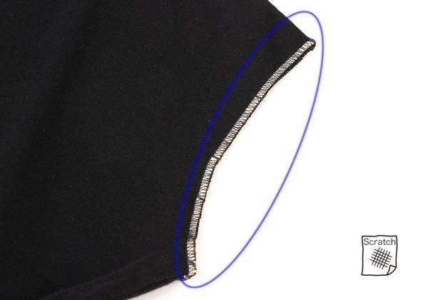 ジャンポールゴルチエファムJean Paul GAULTIER FEMME コットンストレッチ変形ノースリーブカットソー 黒40