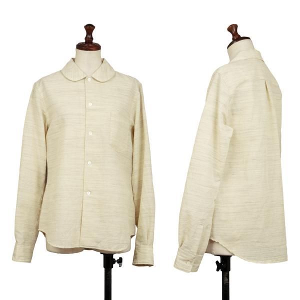 コムデギャルソンCOMME des GARCONS ウールコットンラウンドカラー