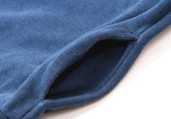 45rpm 販売 45R コットンラグランスリーブスウェット 青 45R裏毛の908