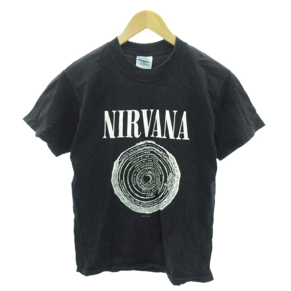 【中古】ヴィンテージ VINTAGE M&Oボディ 00s ニルヴァーナ 地獄の輪 Tシャツ プリント 半袖 S 黒 ブラック 1210 ヴィンテージ VINTAGE M&Oボディ 00s ニルヴァーナ 地獄の輪 Tシャツ