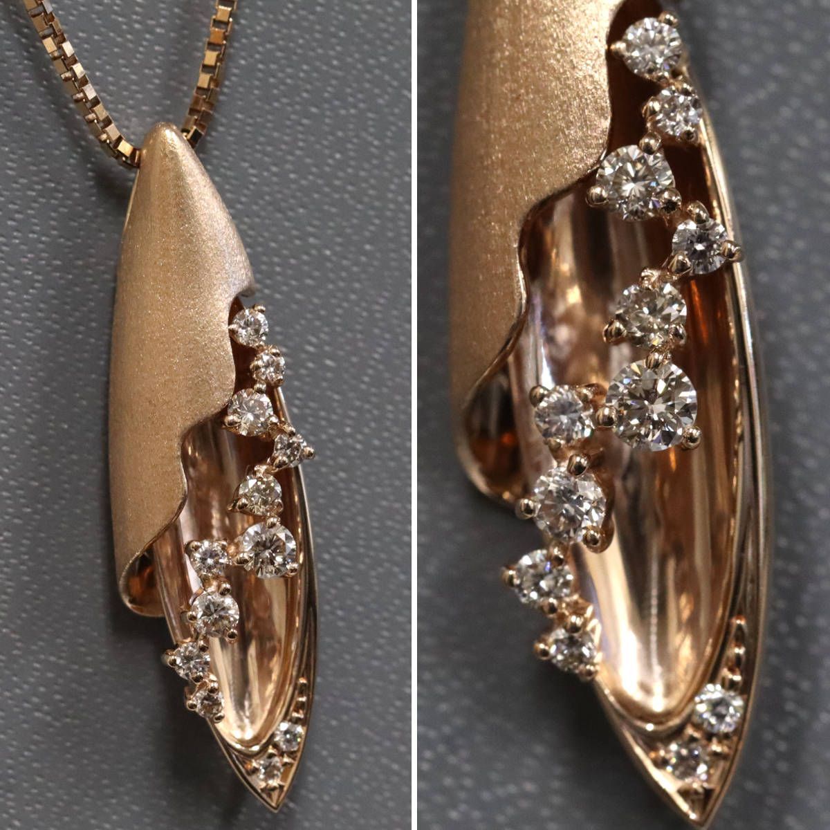 K18PGダイヤモンドペンダント D0.32 7.1g AJ付45cm - メルカリ