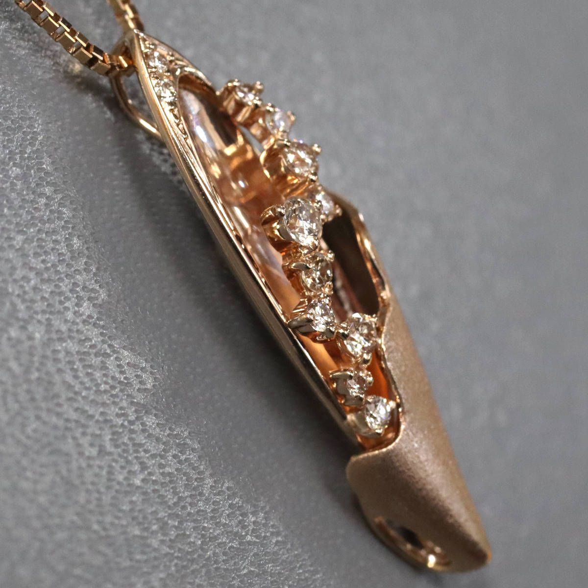 K18PGダイヤモンドペンダント D0.32 7.1g AJ付45cm - メルカリ