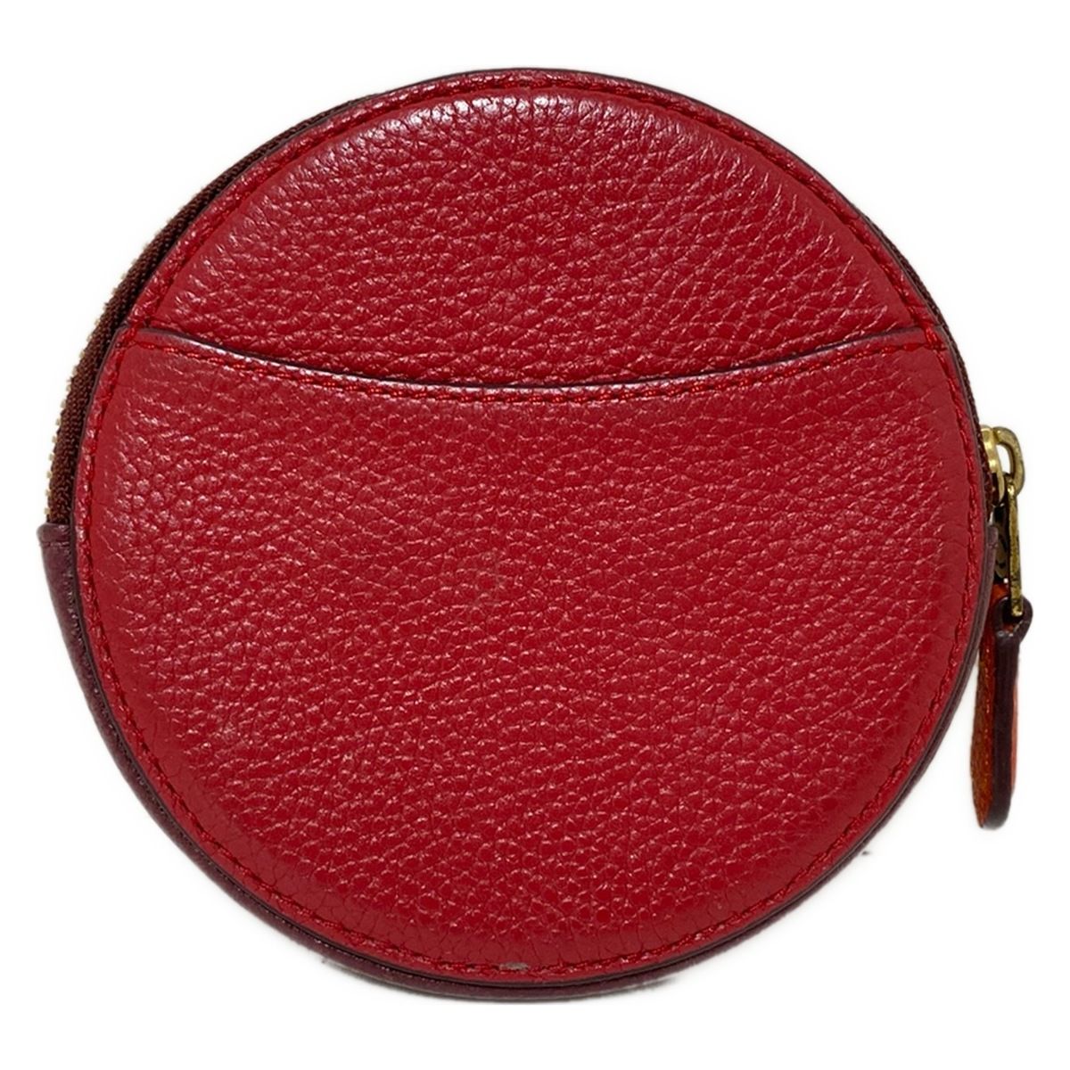 COACH コーチ コインケース - 3864 レッド×アイボリー×マルチ ミニーマウス Disneyコラボ レザー