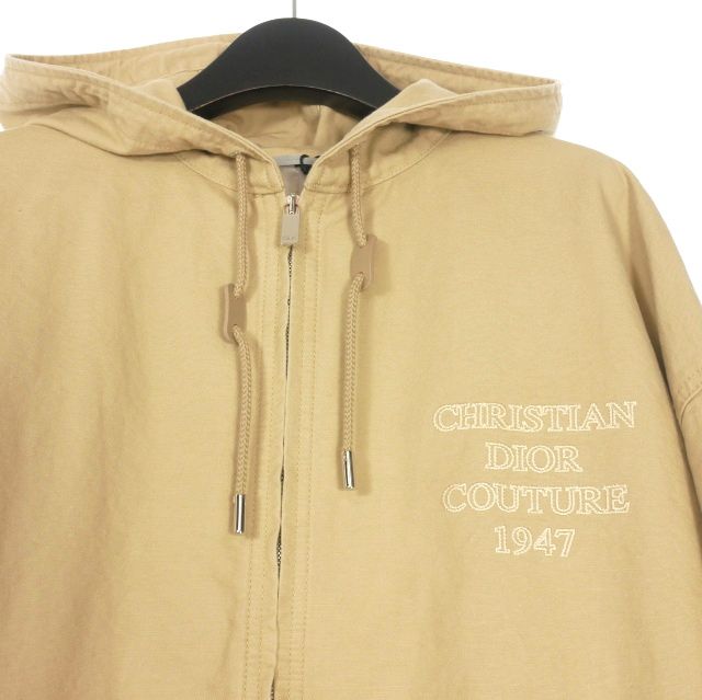 Christian Dior ベージュ フードパーカー Hooded Jacket Beige Technical Jacquard Taffeta with Dior Oblique