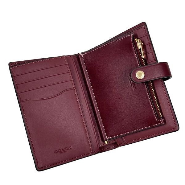 コーチ 財布 レディース COACH 折り財布 レザー 2 IN 1 ウォレット CCL71 IMMRN マルーン コーチ 財布 レディース COACH 折り財布 レザー 2 IN 1 ウォレット