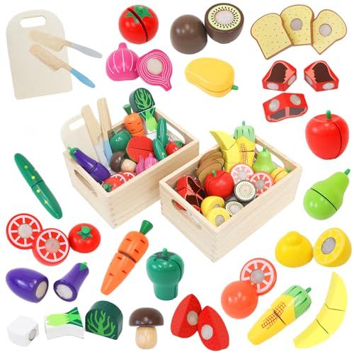 食品衛生法検査済 Rocotto おままごとセット 木製 マグネット マジックテープ 食材 野菜 果物 収納木 き ままごと セット 大容量 おもちゃ キッチン カラトリー 木のおもちゃ 知育玩具 切れる 子供 幼児 ごっこ遊び b 28 a 0979