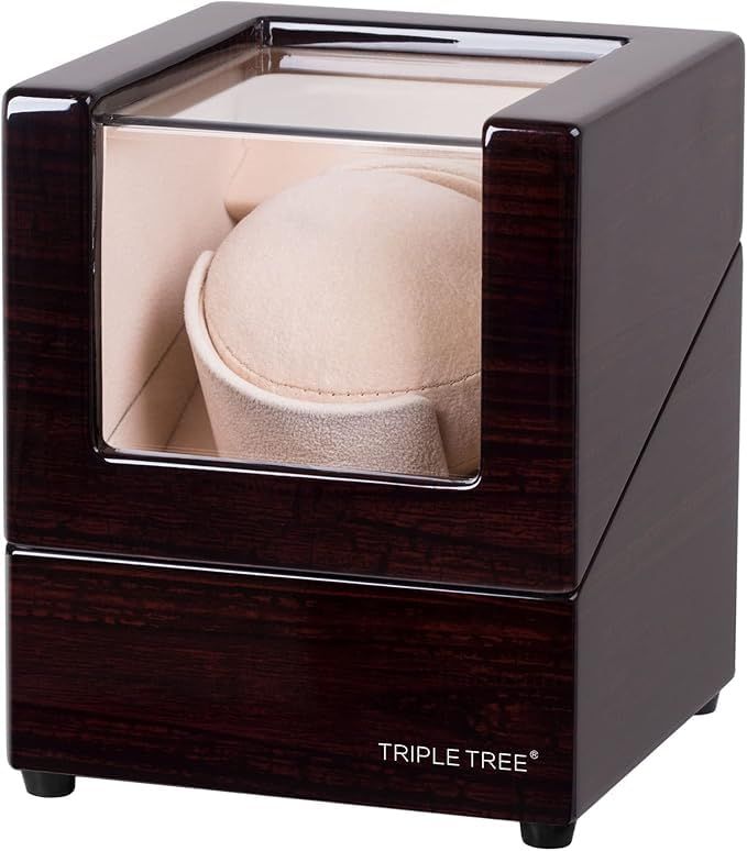 ワインディングマシーン ウォッチワインダー 腕時計自動巻き器 自動巻き時計 時計ケース 腕時計ケース 時計収納 腕時計ワンダー watch winder 静音設計 木柄1本巻き上げ 57 cdac 16