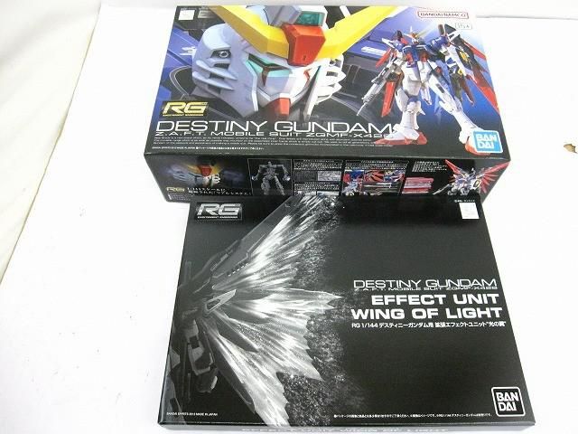 未組立 プラモデル RG 1 144 機動戦士ガンダムSEED DESTINY デスティニーガンダム 拡張エフェクトユニット 光の翼 付き