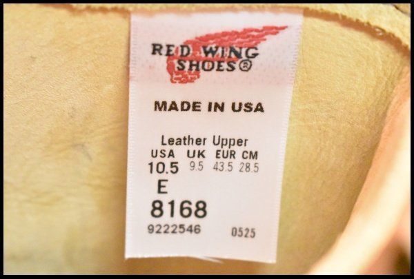  10 5 E 25年 レッドウィング 8168 スエード ペコス ホーソーンアビレーンラフアウト ブーツ redwing FH 438 ワークブーツ ブーツ 革靴