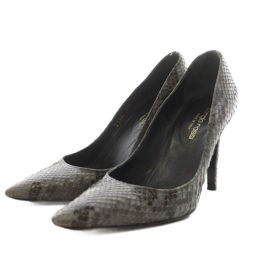 セルジオロッシ Sergio rossi パンプス アーモンドトゥ ヒール