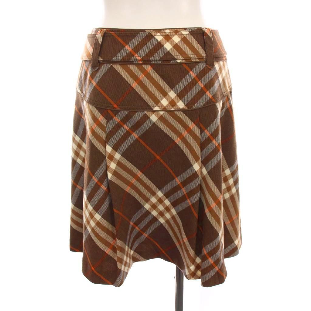レアカラー★BURBERRY バーバリーブルーレーベル ベルト付巻きスカート38 バーバリーブルーレーベル BURBERRY BLUE LABEL スカート ミニ