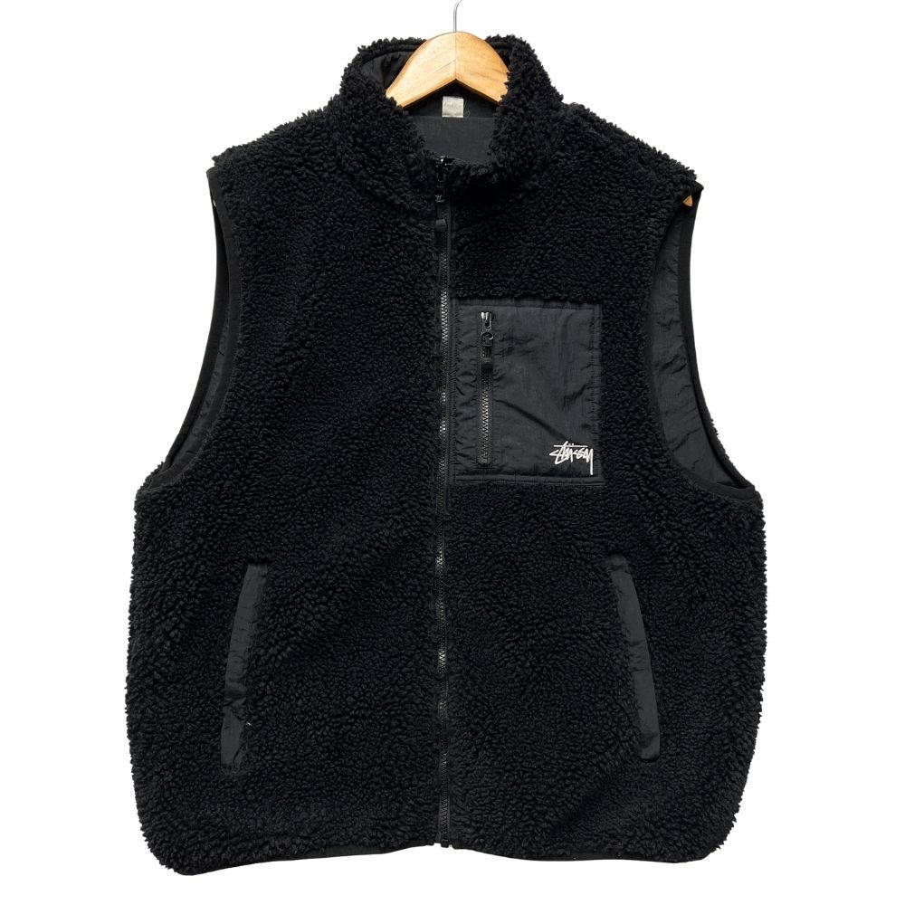 STUSSY ステューシー Sherpa Reversible Vest リバーシブル ボア