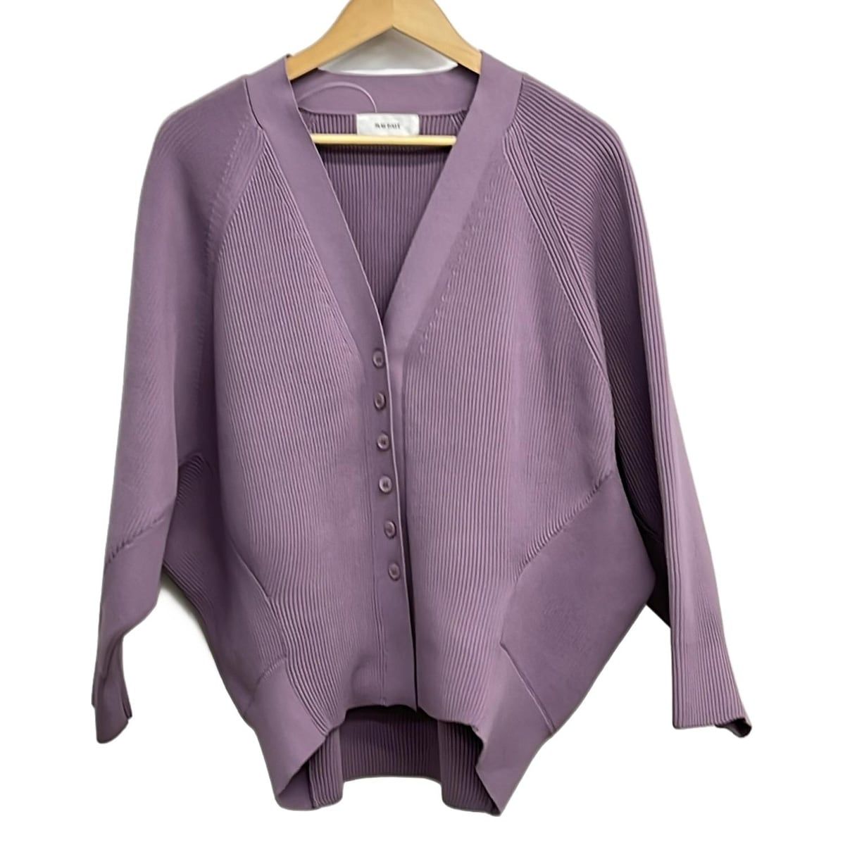 MACHATT マチャット カーディガン レディース ライトパープル 長袖