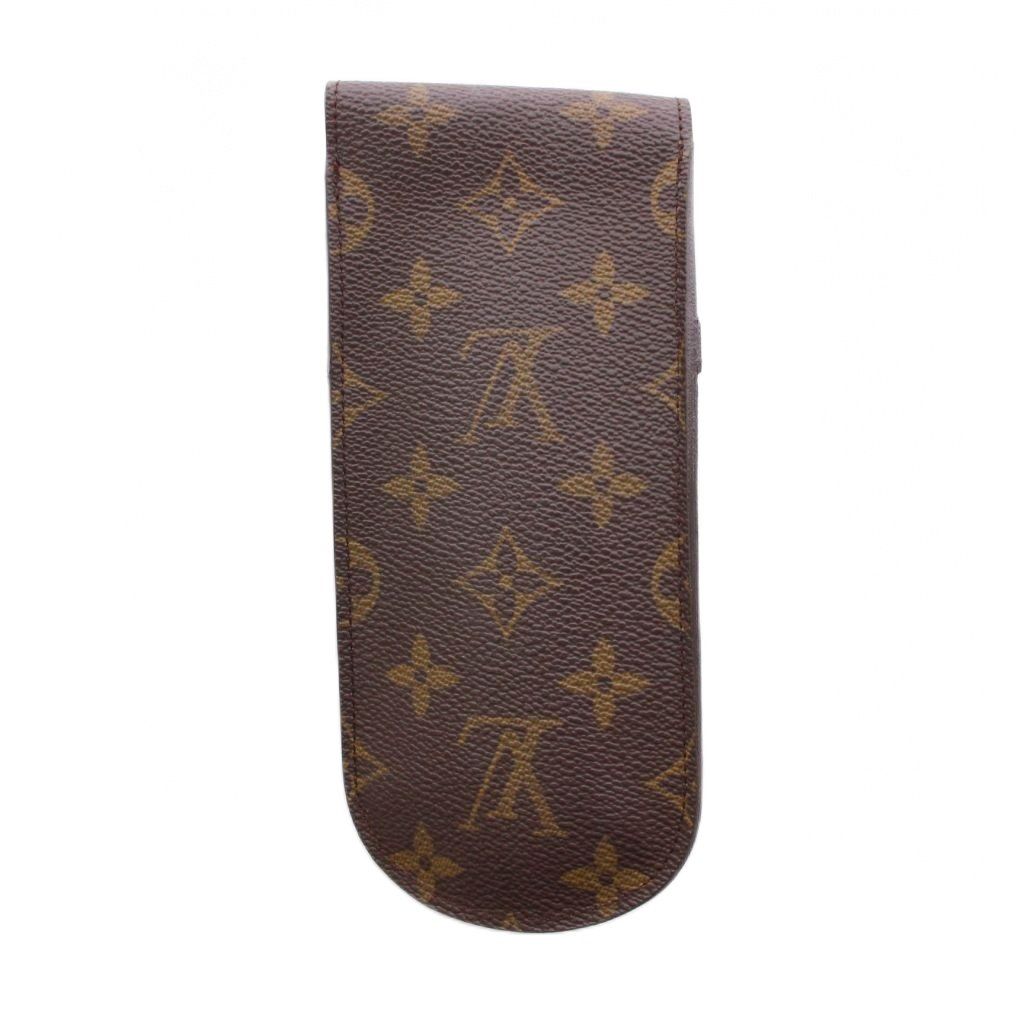 ルイヴィトン LOUIS VUITTON モノグラム エテュイ リュネット ラバ メガネケース ブラウン M 62970 YM OH