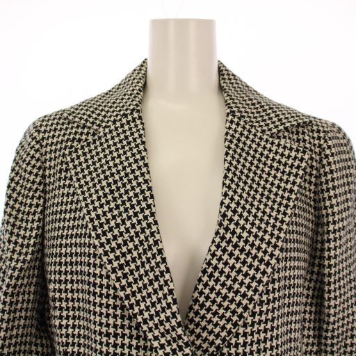 ヒロココシノ HIROKO KOSHINO テーラードジャケット 七分袖 背抜き