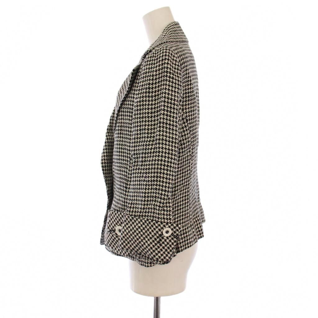 ヒロココシノ HIROKO KOSHINO テーラードジャケット 七分袖 背抜き