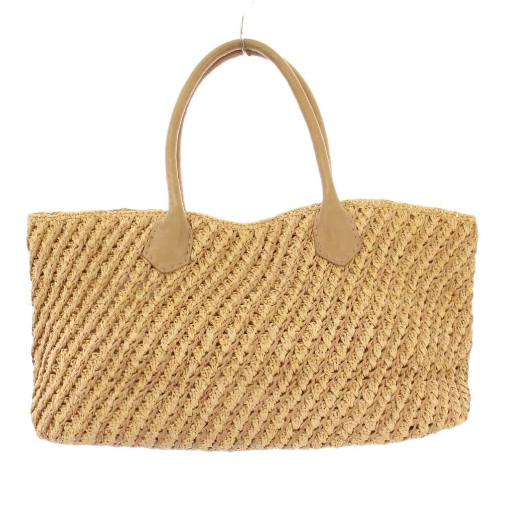 ヘレンカミンスキー　ベージュ 編み込み かごバッグ 大容量 ヘレンカミンスキー HELEN KAMINSKI カゴバッグ カゴバッグ トート