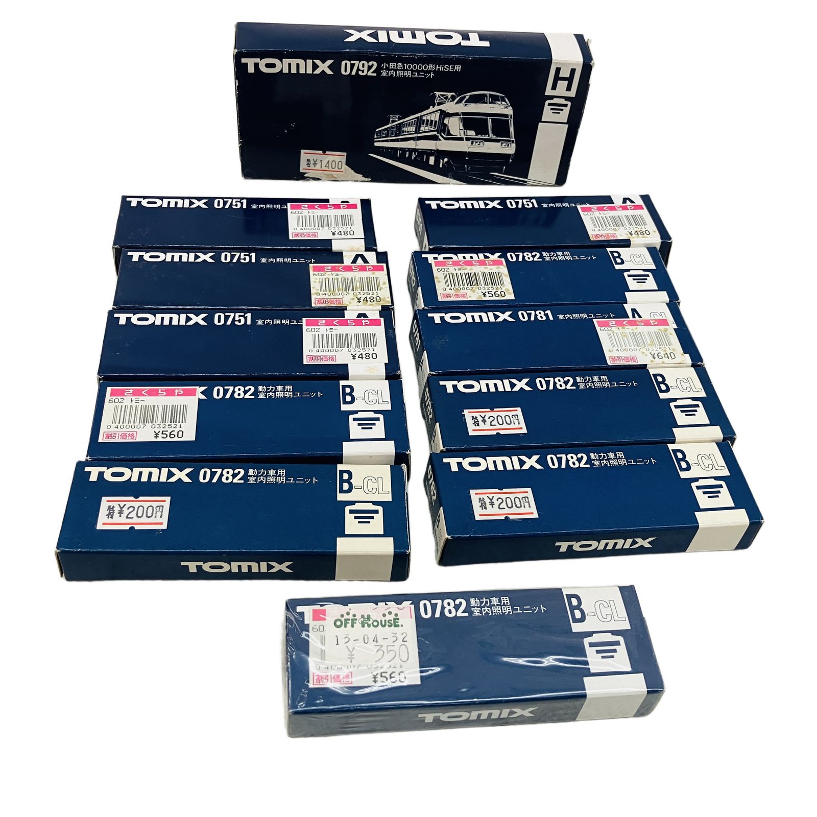 TOMIX 0751 0781 0782 0792 室内照明ユニット おまとめ 計12点セット Nゲージ 鉄道模型 トミックス