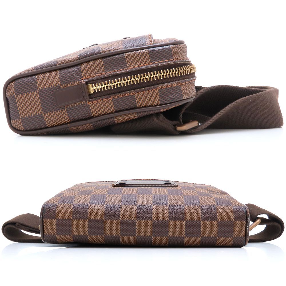 LOUIS VUITTON ルイヴィトン ダミエ バムバッグブルックリン N 41101 ボディバッグ エベヌ レディース 352946