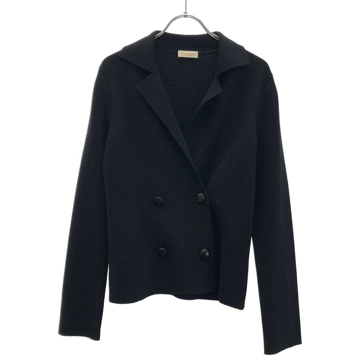 cruciani クルチアーニ ウールダブルニットジャケット ブラック 40
