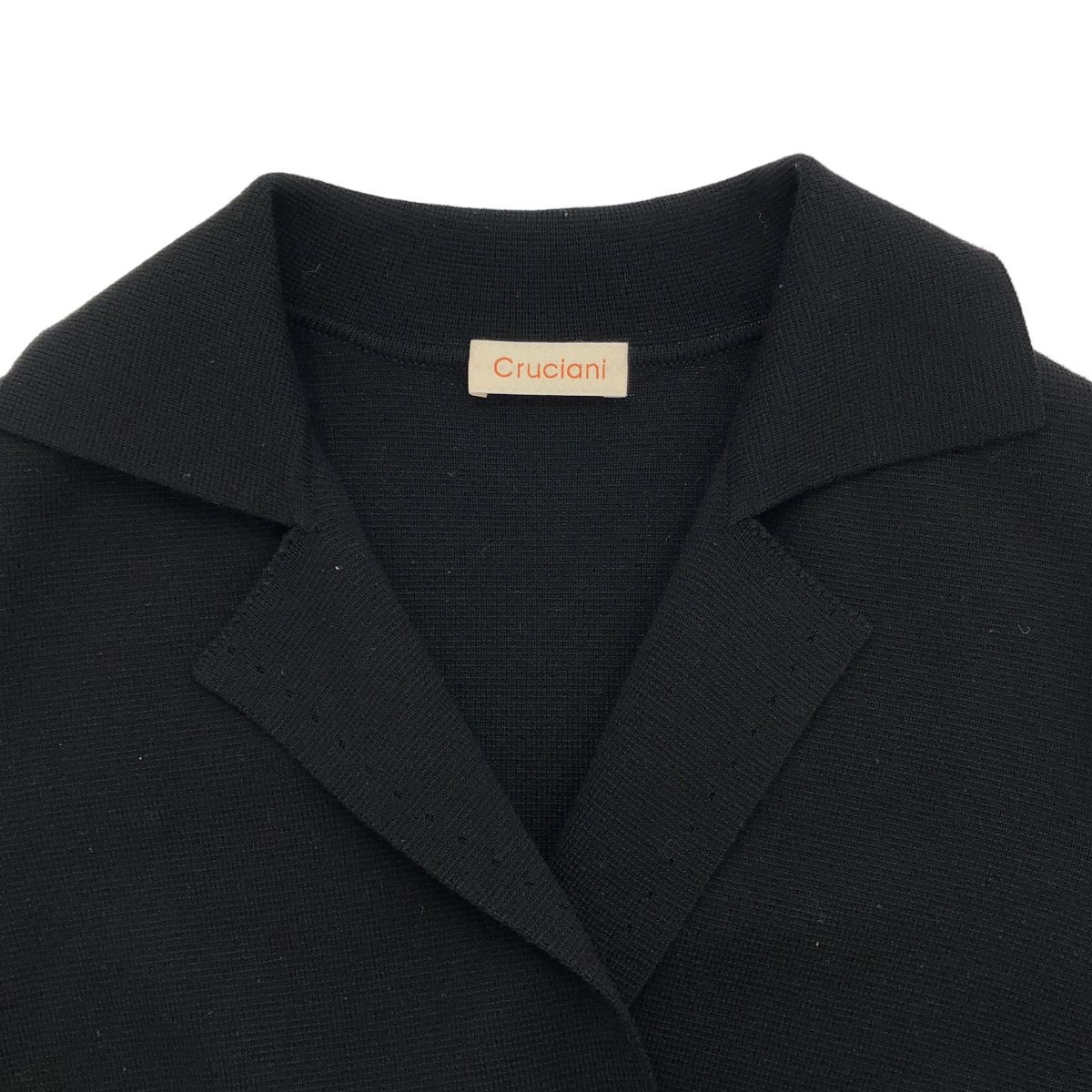 cruciani クルチアーニ ウールダブルニットジャケット ブラック 40