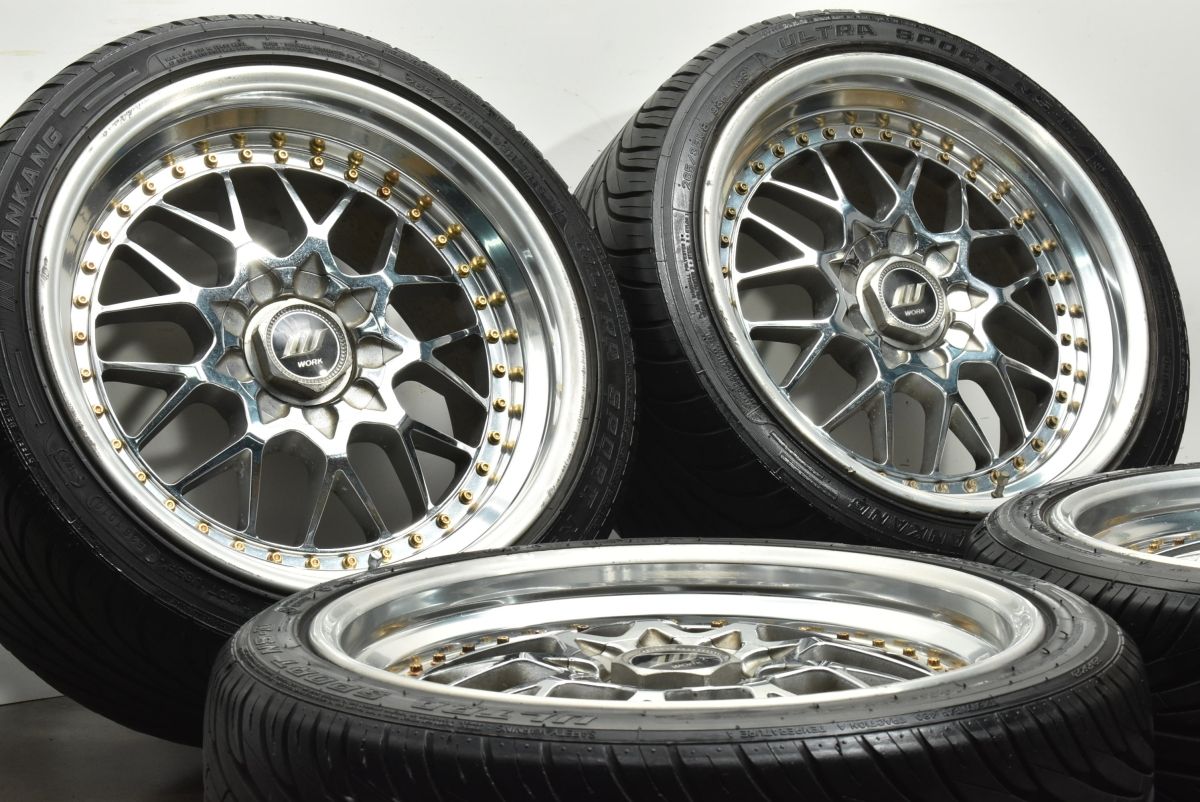 品 WORK VS Edition VSエディション 18 in 8 5 JJ 9 31 PCD 114 3 ナンカン レクサス GS IS クラウン マークX スカイライン
