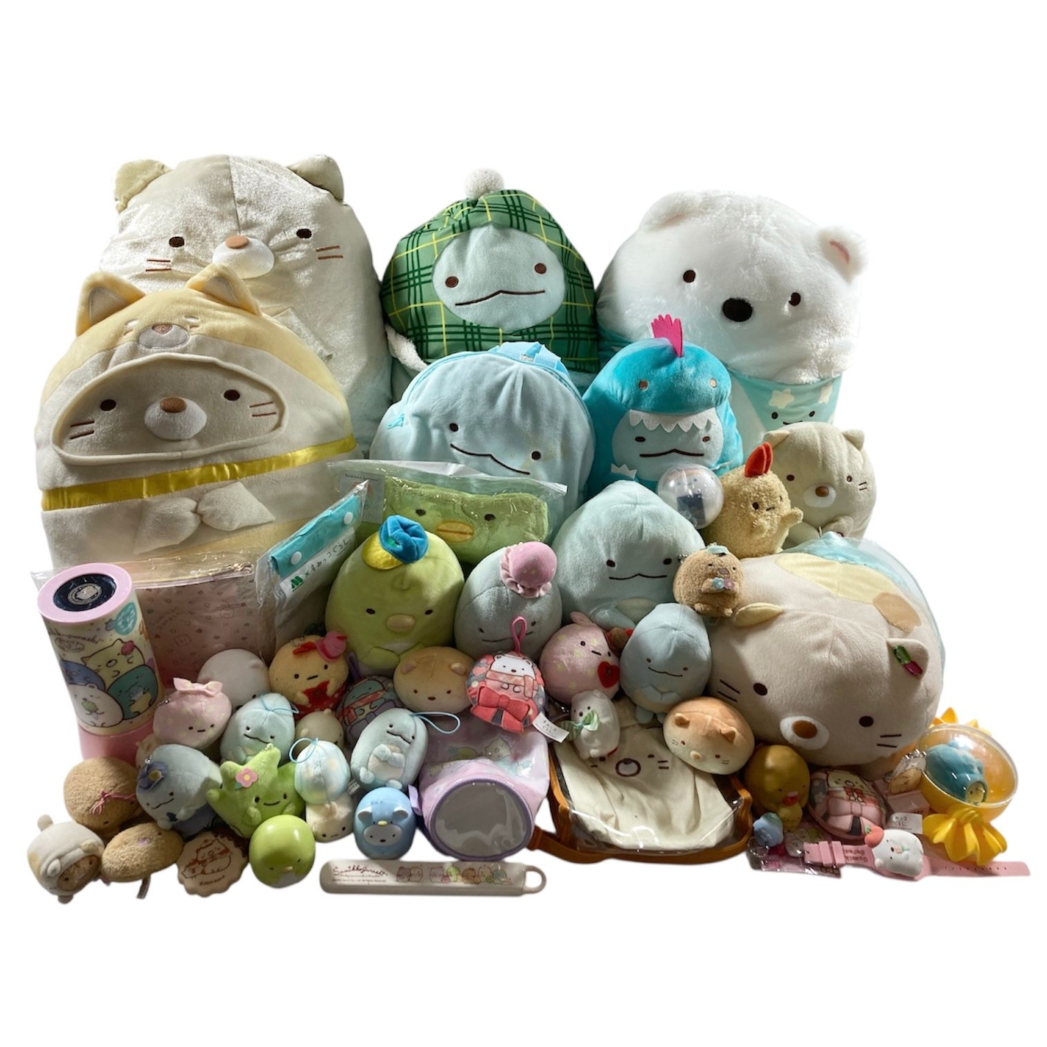 ★ すみっコぐらし グッズ 約50点 まとめ ぬいぐるみ ポーチ 雑貨 キーホルダー マスコット 等 すみっこ 4.2kg