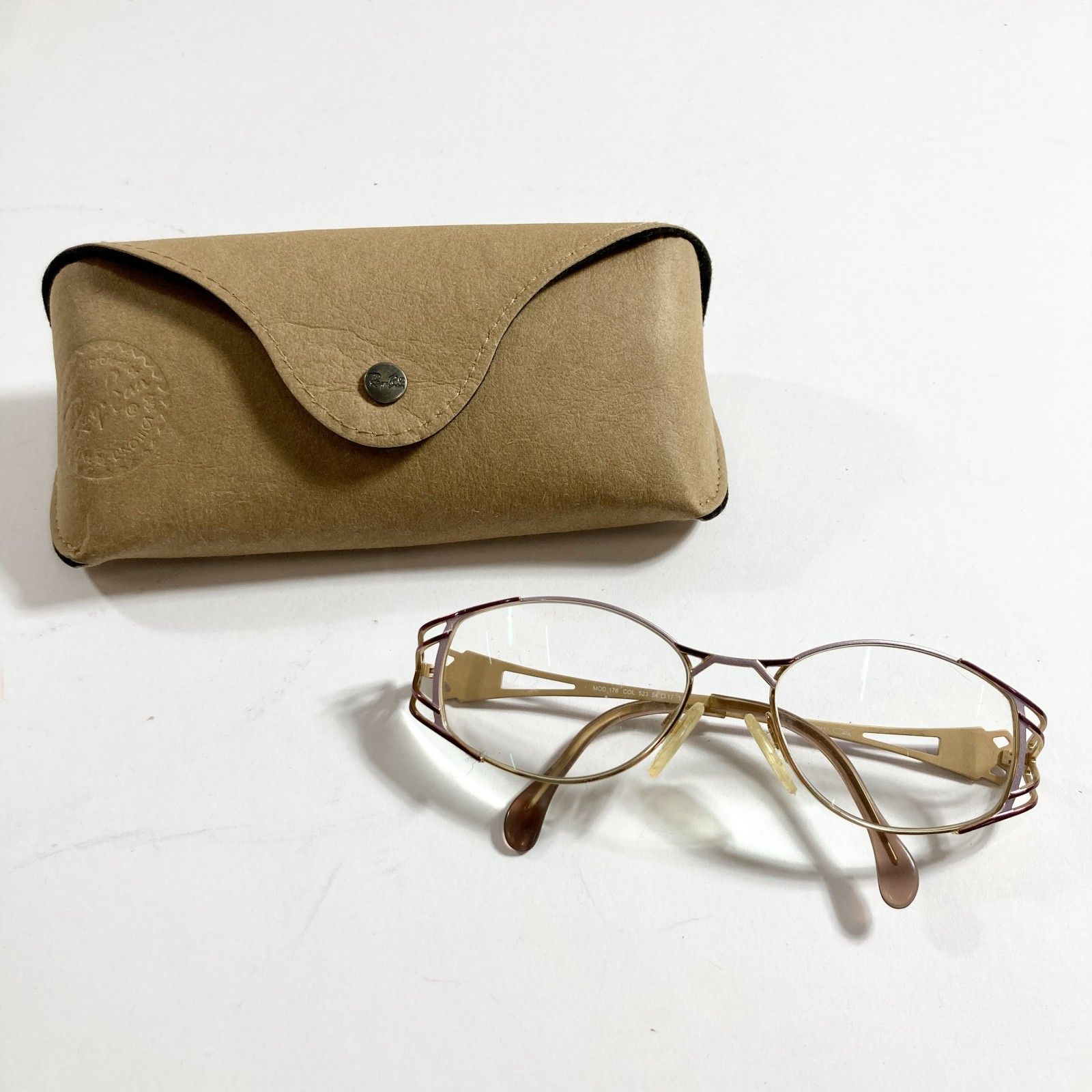 CAZAL カザール 眼鏡 メガネ MOD.176 COL.532 54口17 Ray Banケース付き レディース 0.1 kg