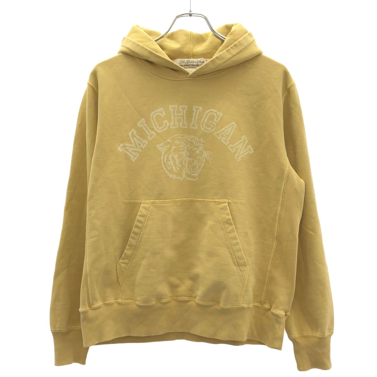 REMI RELIEF レミレリーフ 25 SS MICHIGAN SWEAT スウェットプルオーバーパーカー イエロー M