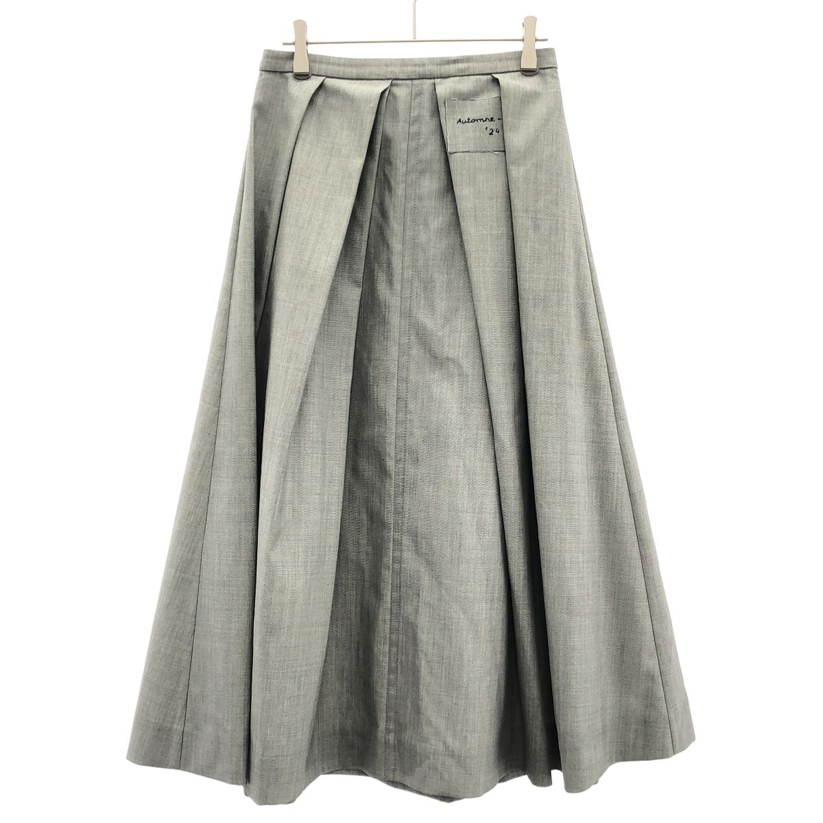 NACKIYE ナキエ 24 AW ランダムタックスカート グレー 36