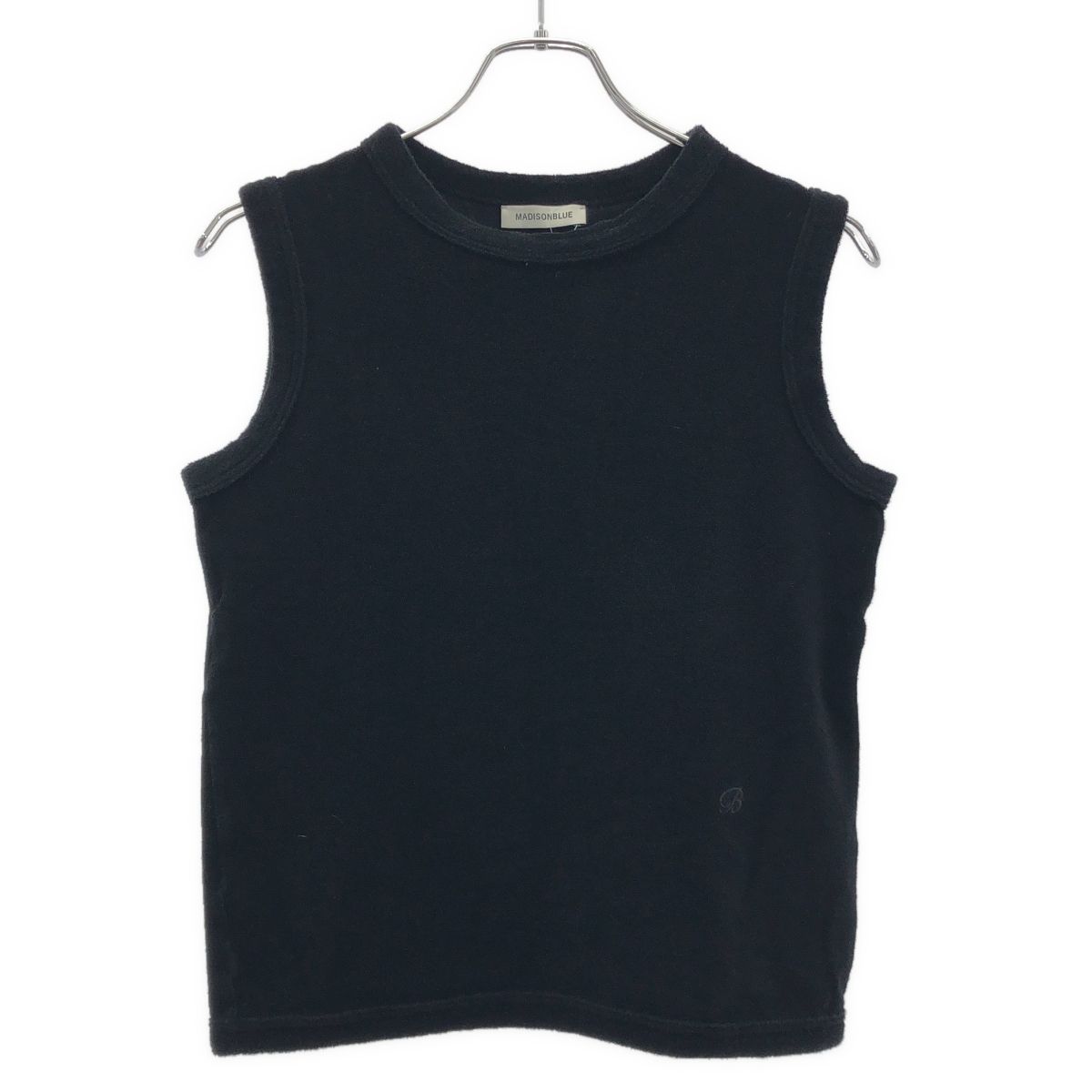 MADISON BLUE マディソンブルー 22 SS パイルノースリーブTシャツ MB 221 7017 ブラック S